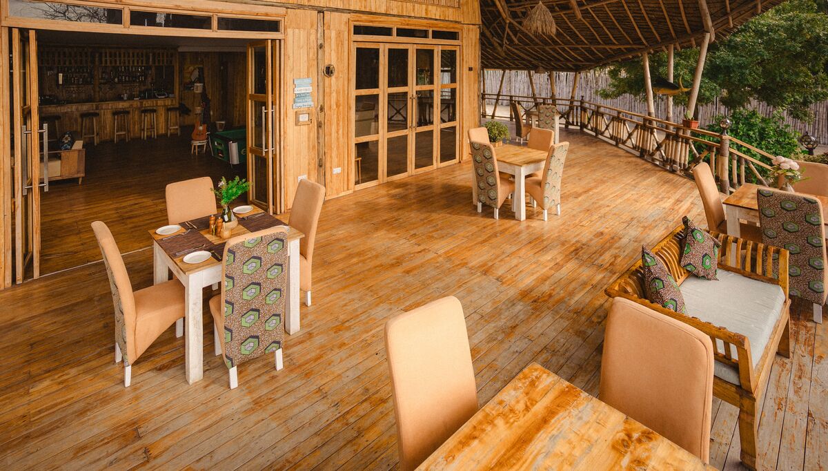 The table and the camp — Where you eat, where you sit and what the camp looks like when it is being used.