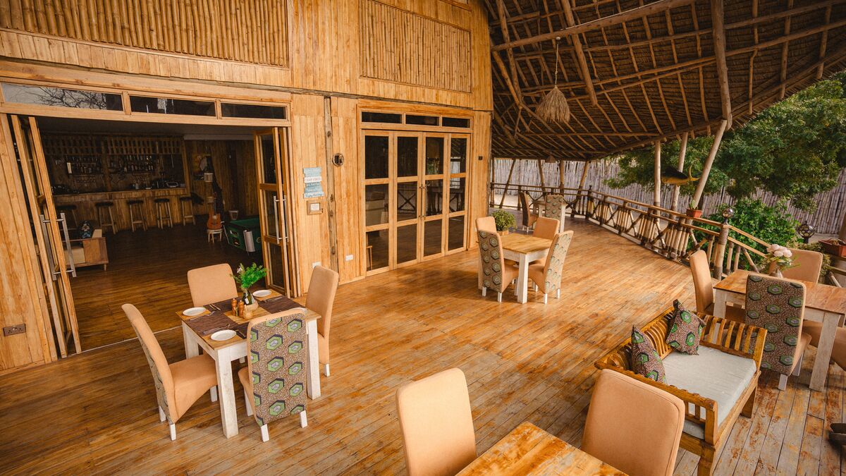 The table and the camp — Where you eat, where you sit and what the camp looks like when it is being used.