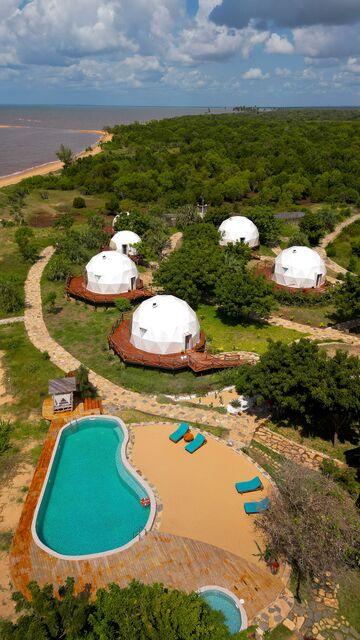 The camp from the air