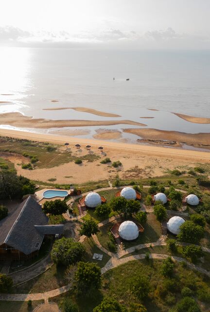 The camp from the air
