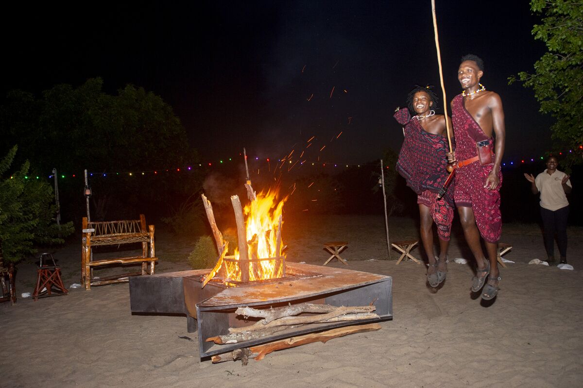 The experiences — The game drive, the Wami river, the Mafui sandbank, the villages and the bonfire.