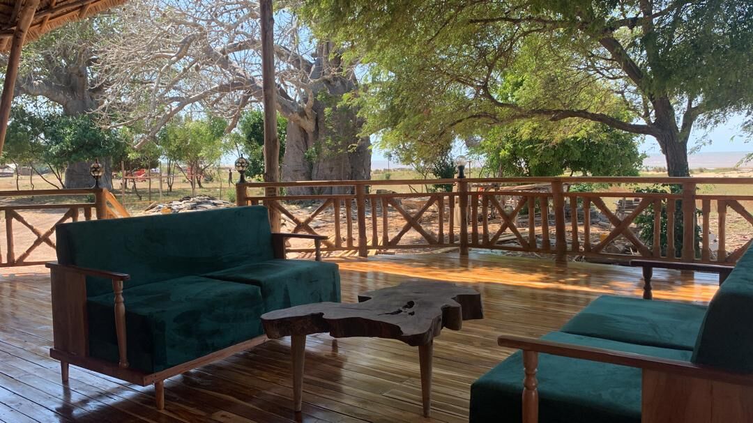 The camp in use — The main house, the boat bar, the restaurant and the pool — the parts of Cterra you live in.