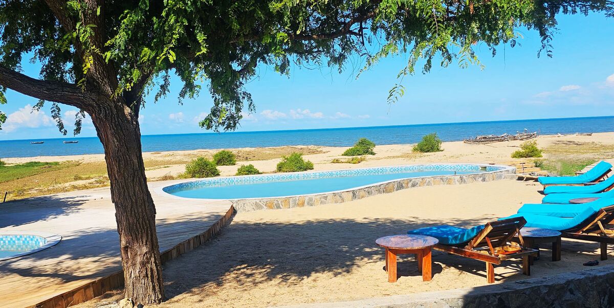 The camp in use — The main house, the boat bar, the restaurant and the pool — the parts of Cterra you live in.