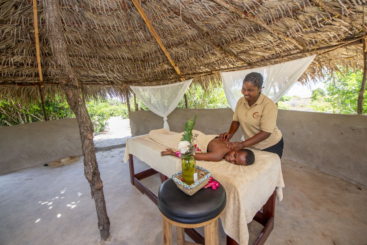 The people, and the spa — The team who run the camp, and the therapists, the beach and the mat.